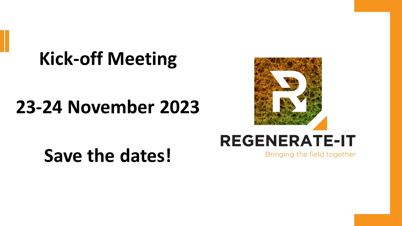 Kick-off meeting 23-24 November: Save the dates!